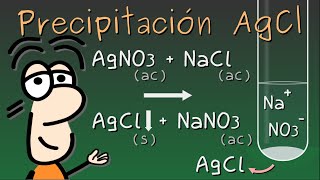 ¿Cómo funcionan la reacciones de precipitación Precipitación AgCl Quimica CBC UNAM EBAU UAM [upl. by Hendrix49]