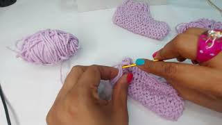 Tutorial Paso a Paso De Como Tejer Babuchas Para Niños [upl. by Ordnazil]