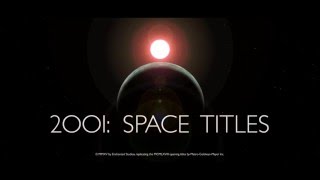 2001 Space Odyssey Movie Titles in After Effects [upl. by Eellehs919]