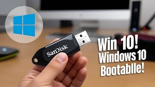 How to Create a Windows 10 Bootable USB Drive  How To Make A Windows 10 Bootable USB For FREE [upl. by Kiraa]