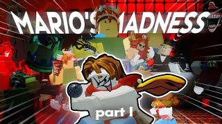 MARIOS MADNESS ROBLOX Friday Night Partying Part 1  Halloween FC [upl. by Akkim541]