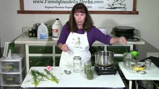 Making Golden Rod Glycerin Tincture [upl. by Atipul]