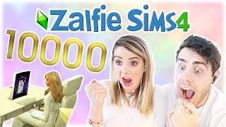 Zoe Hit 10000 Followers  Zalfie Sims Edition 32 [upl. by Mloclam676]