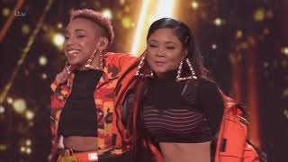 Acacia amp Aaliyah sing Big For Your Boots Shutdown  Live Shows Week 6  X Factor UK 2018 [upl. by Ribaj]