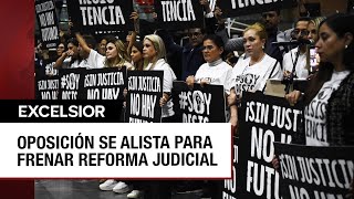 Senadores de oposición cierran filas contra la reforma al Poder Judicial [upl. by Aljan]