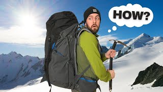 How to Attach an Ice Axe to a Backpack 4 Options for any Pack [upl. by Alyn]