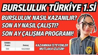 Bursluluk Sınavı Nasıl Kazanılır Bursluluk Türkiye Birincisi [upl. by Junna]