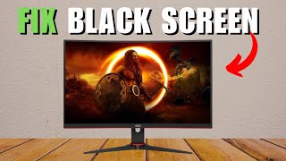 How To Fix AOC Monitor Black Screen Issue [upl. by Nylecaj]