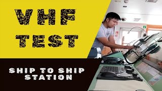 HOW TO TEST VHF RADIO via SHIP TO SHIP STATION  TYPE  JRC  Seaman Vlog [upl. by Asiat]