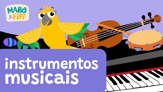 SONS DE INSTRUMENTOS MUSICAIS  vídeo infantil educativo  SÉRIE CONHECENDO OS INSTRUMENTOS MUSICAIS [upl. by Favin]