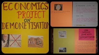 Economics Project on Demonetisation  Class 12 projects  CBSE [upl. by Lelia]