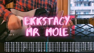 mr mole EKKSTACY Сover  Guitar Tab  Lesson  Tutorial [upl. by Browning]