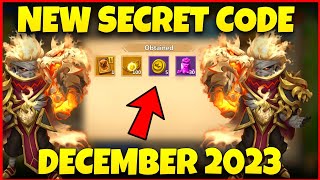 NEW SECRET CODE  December 2023 Castle Clash [upl. by Rehptsirhc]