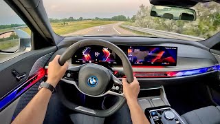 2023 BMW i7 xDrive60  POV Review [upl. by Anahsit]