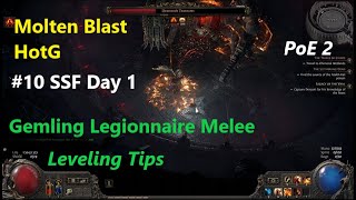 Molten Blast Gemling Legionnaire Leveling Guide  Final Cruel Act Boss Fight  Path Of Exile 2 [upl. by Nnagem]