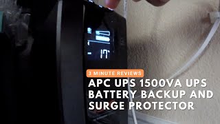 Review APC UPS 1500VA UPS Battery Backup and Surge Protector for Home Office and Small Businesses [upl. by Hagile]