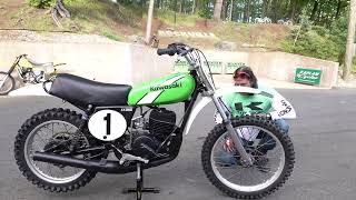 JIMMY quotTHE JAMMERquot WEINERT REPLICA 1975 Kawasaki KX250 [upl. by Dario151]