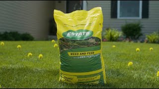 Estate Weed And Feed with Lawn Fertilizer  Blains Farm amp Fleet [upl. by Atinomar2]