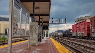 Amtrak reroute over the Chillicothe Sub passing through Joliet 71024 [upl. by Trevor598]