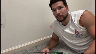 DIY  How to Paint Baseboard Trim without Touching Carpet [upl. by Laurel]