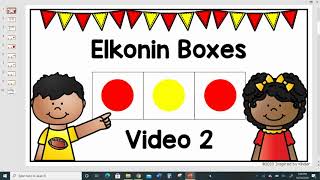 Phoneme Segmentation  Introduction to Elkonin Boxes [upl. by Neerahs]