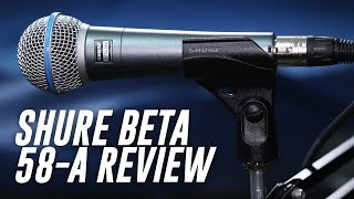 Shure Beta 58A Dynamic Mic Review  Test [upl. by Ainesy]