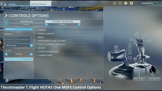 Fly the Skies Configure Thrustmaster TFlight HOTAS One Flight Stick for Microsoft Flight Simulator [upl. by Dimmick944]