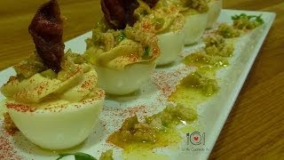 Cómo hacer Huevos Rellenos de Atún  LHCY [upl. by Kristopher]