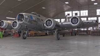 Boeing B17F Memphis Belle at NMUSAF Restoration Feb 2017 [upl. by Geneva223]