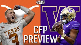 Texas vs Washington Preview  College Football Playoff First Look [upl. by Watson475]