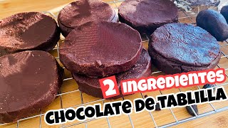 COMO HACER TABLILLAS DE CHOCOLATE con 2 ingredientes [upl. by Mayor713]