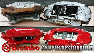 25 Year Old Brembo Brake Caliper Restoration  Rebuild [upl. by Ikkin]