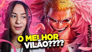 CHOCADA COM ESSE REFRÃO Saúdem o Rei  Doflamingo One Piece  Enygma  REACT [upl. by Kjersti]