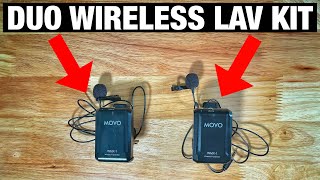 Wireless Lavalier Mic for iPhone and Android MOVO WMX1DUO Review [upl. by Oleta]