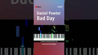 Daniel Powter  Bad Day  EASY Piano TUTORIAL by Piano Fun Play youtubeshorts shorts [upl. by Rramal]