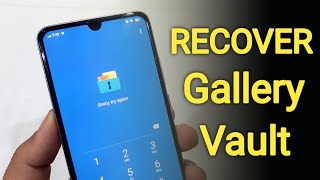 How to Recover Gallery Vault Delete Photo Video  Gallery vault se delete photo kaise wapas laye [upl. by Nylhsoj]