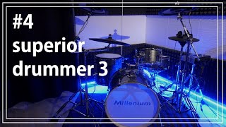 Millenium mps 1000   4 Superior drummer 3  KIT premier rock [upl. by Jaymie41]