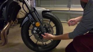 Yamaha MT 07 Front Fork Spindle Bobbins Sliders Installation [upl. by Ainej]