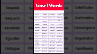 Vowel words  vowel words list  vowel word meaningvowelsvowelsoundviralshortstrendingvowel [upl. by Seni]