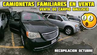 ⚠️🤑 INCREIBLES camionetas FAMILIARES en VENTA en el tianguis de AUTOS VENTA de CARPIO BALLISCO [upl. by Augie]