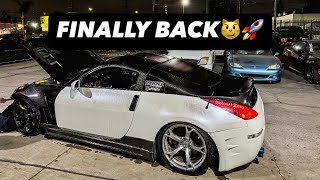 THIS 350z IS FINALLY RUNNING AGAIN AFTER 3 YEARS  CAMMED 350z [upl. by Apicella]