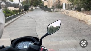 Moped ride East Jerusalem 🤩 🏍️ ⛽️ 💨  palestine middleeast masjidalaqsa gaza [upl. by Yesnel]