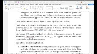 Verso un possibile modello matematico in grado di unificare microcosmo e Macrocosmo [upl. by Ilojne]