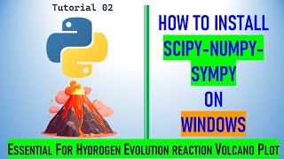 How to install PYTHON and NUMPY SCIPY SYMPY on WINDOWS [upl. by Anilegna]