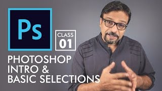 Basic Selections  Adobe Photoshop for Beginners  Class 1 Eng Sub [upl. by Alesiram]