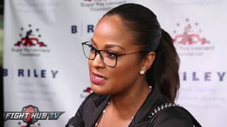 Laila Ali feels Anthony Joshua needs to improve his conditioning quotJoshua Wilder a even fightquot [upl. by Tirrag]