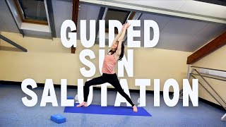 Guided Sun Salutation Yoga  BeginnerFriendly Flow to Energize amp Stretch [upl. by Notniv]