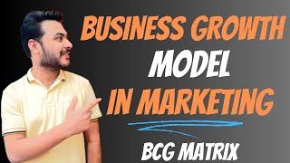 Business Growth Model In Marketing  BCG MATRIX  IN HINDI [upl. by Iek966]