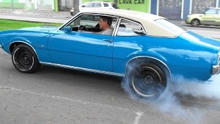 Burnout  Encontro de Maverick V8  Ford Slaviero CWB  19122015 [upl. by Turpin]