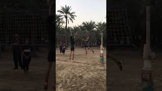 Young masroor brutal spike volleyball shorts youtubeshorts fypシ゚viral volleyballworld football [upl. by Rabjohn]